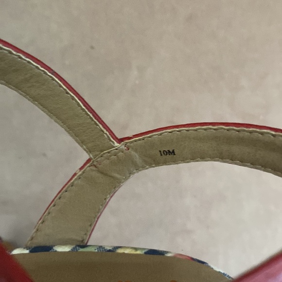 Funky Red Jellypop Sandals with Gingham Bow - Sz 10 - Picture 10 of 12